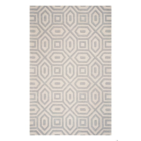 Homeroots 5 x 8 ft. Wool Grey Area Rug 353103